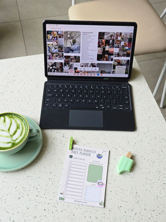 Matcha manifest Daily planner