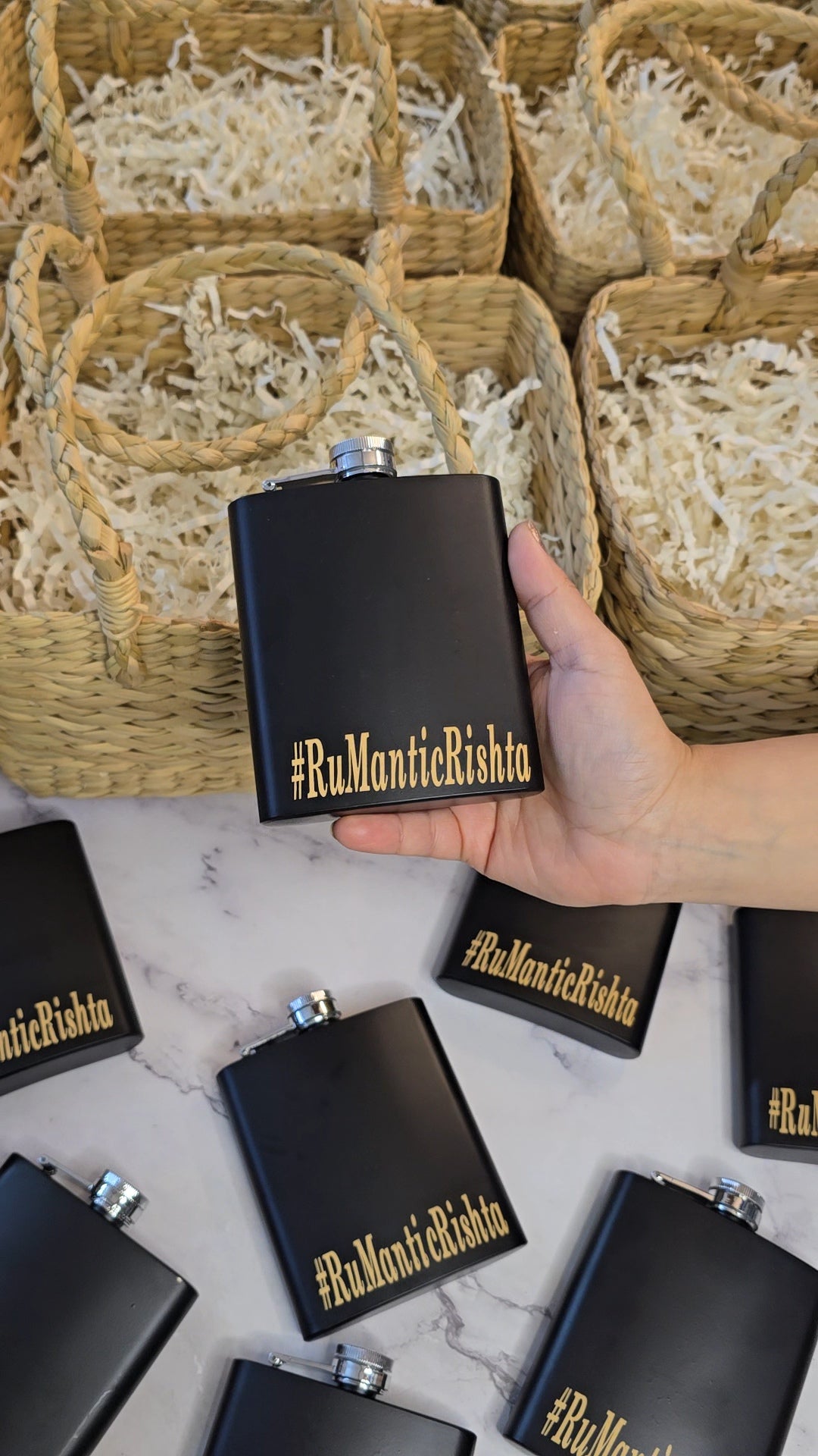 Signature Style Customised Hipflasks for Weddings