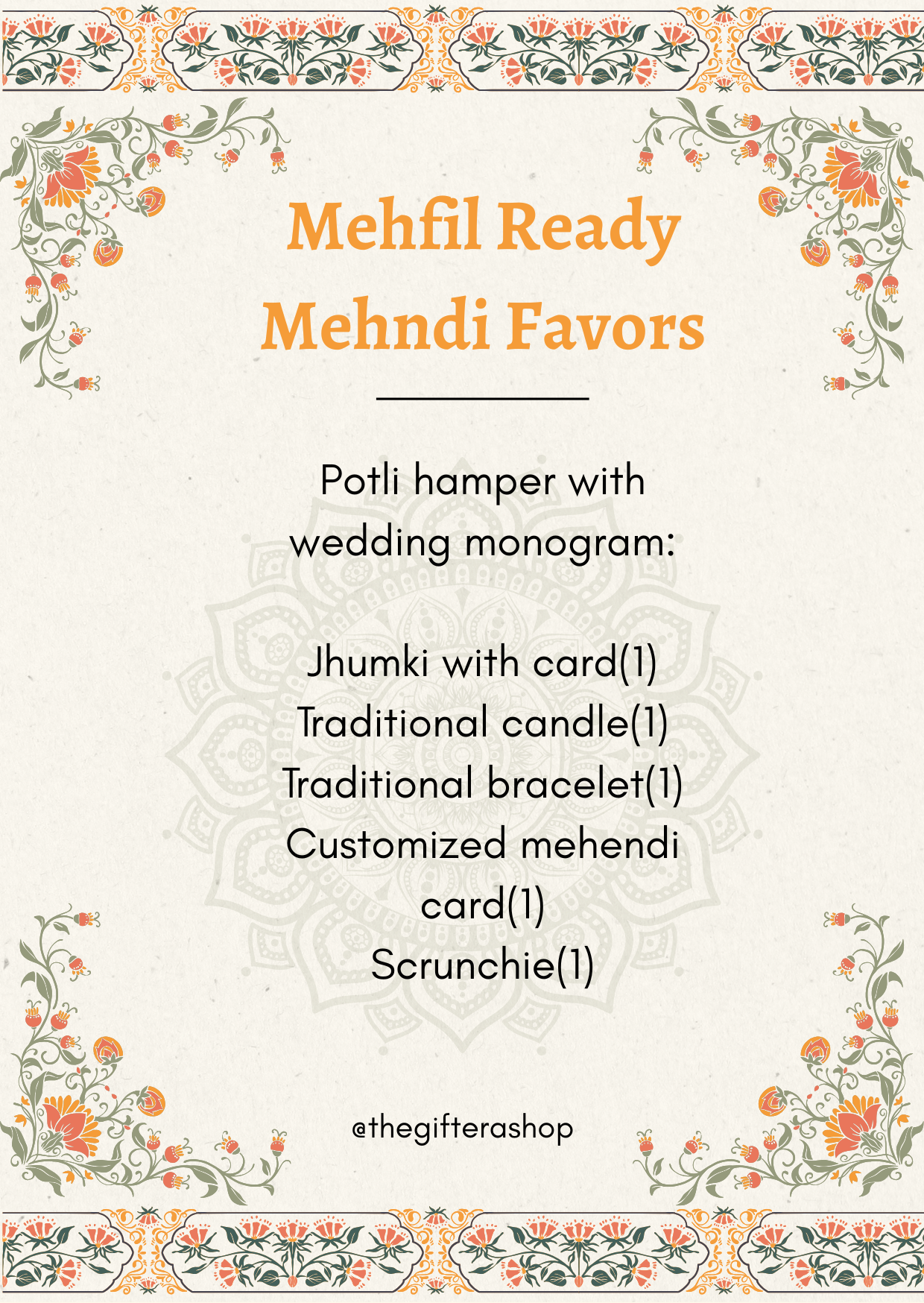 Mehfil Ready Mehndi Favors