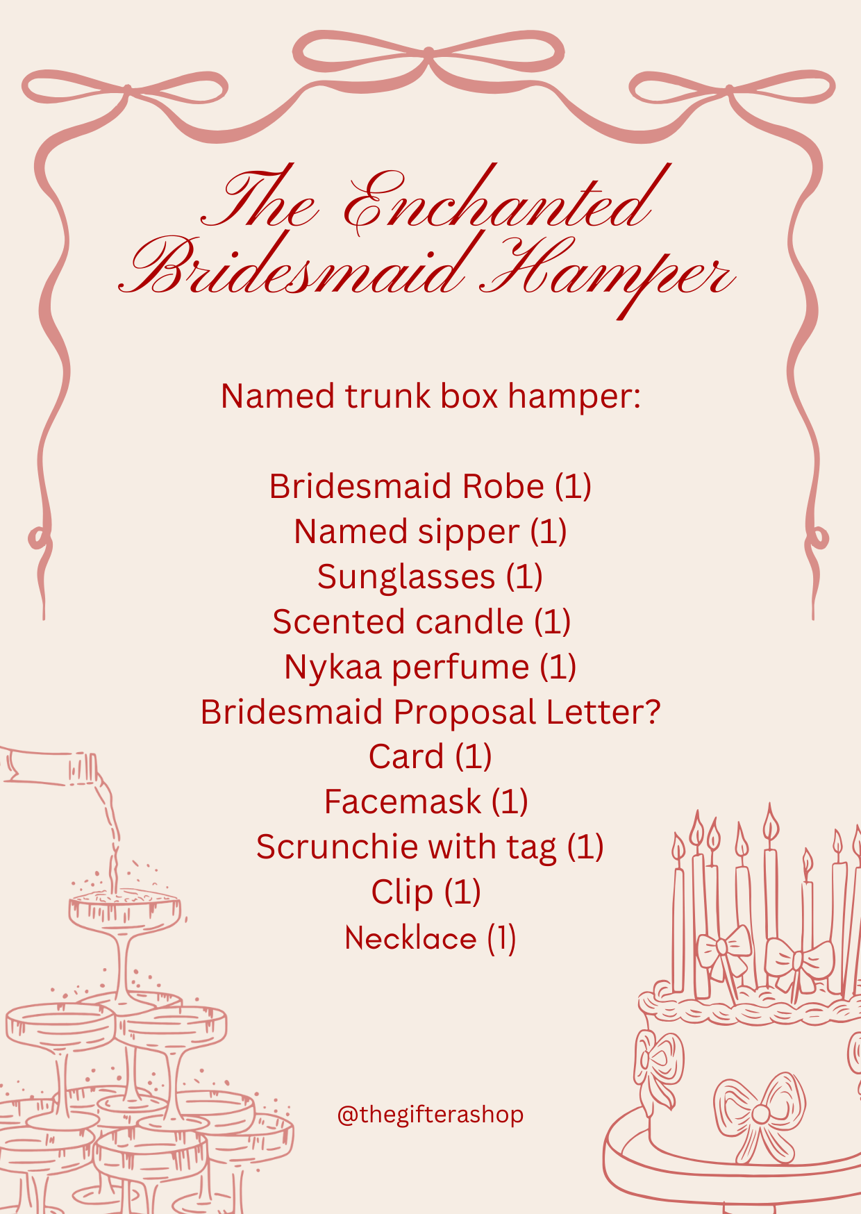 The Enchanted Bridesmaid Hamper