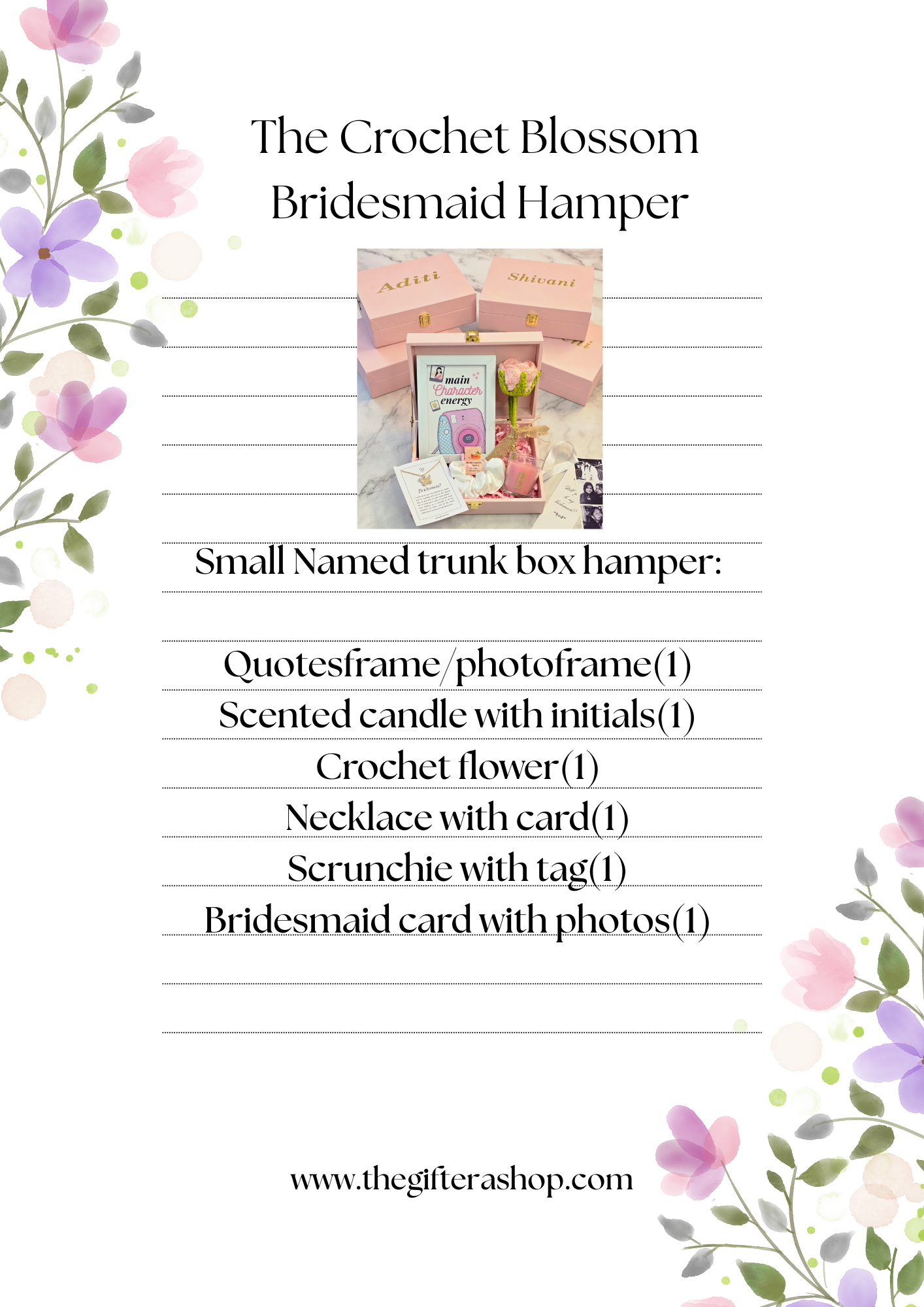 The Crochet Blossom Bridesmaid Hamper
