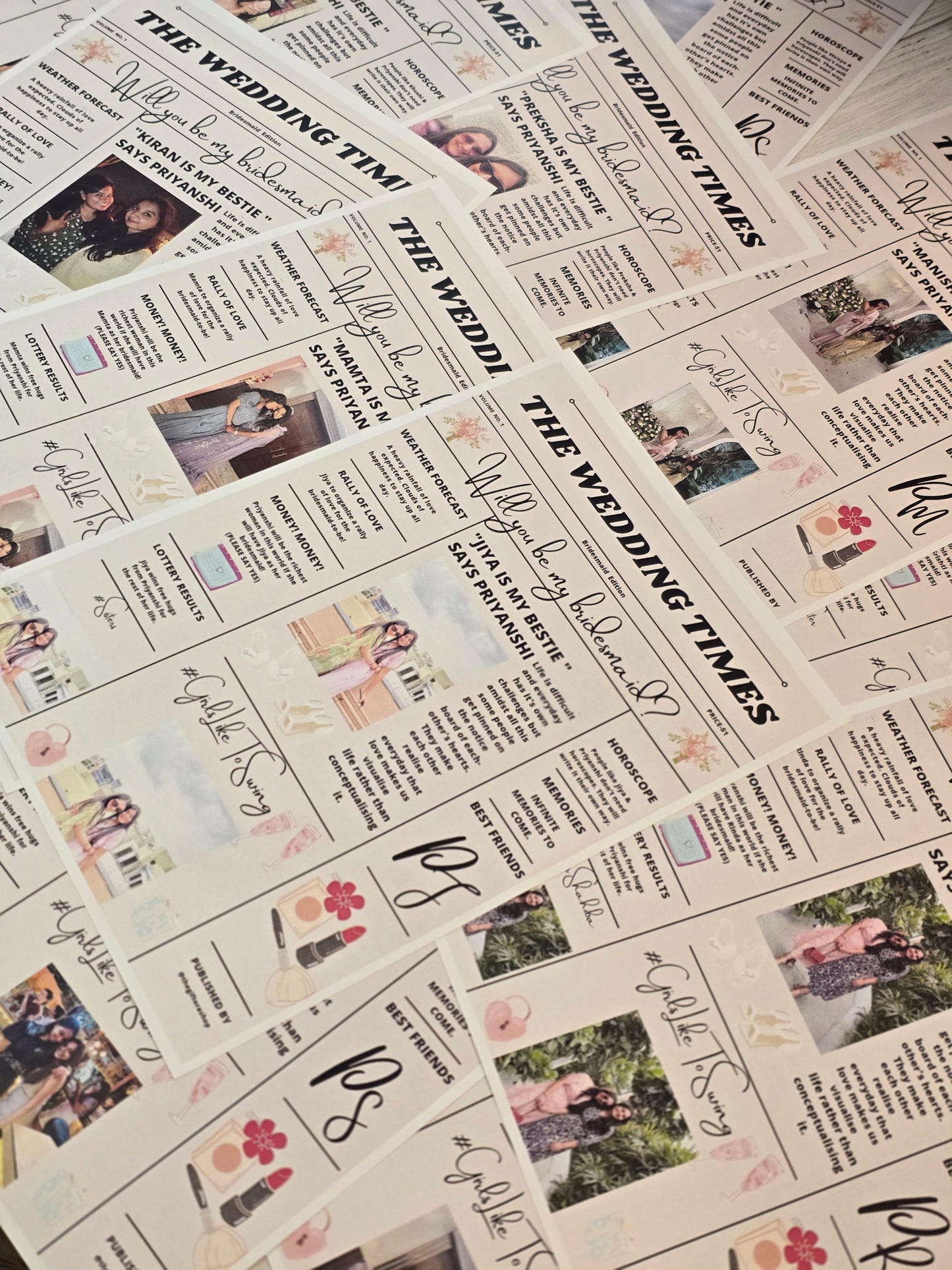 Bridesmaids Wanted – Special Proposal Edition Newspaper