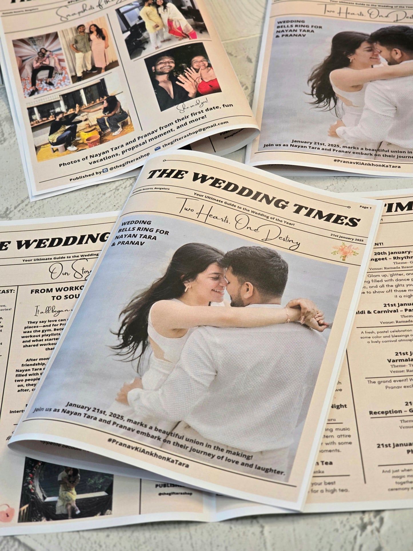 Shaadi Saga Wedding Newspaper