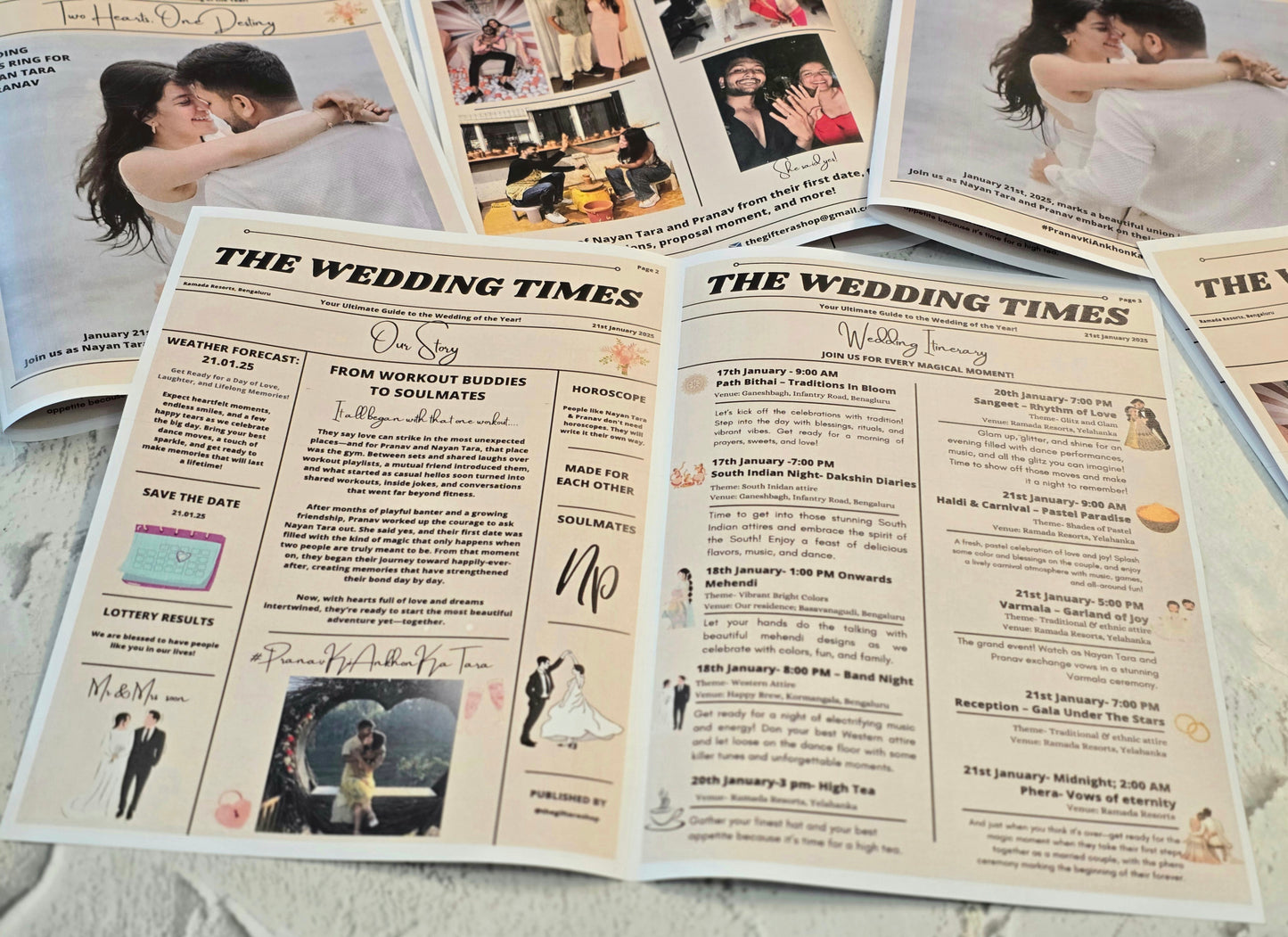 Shaadi Saga Wedding Newspaper