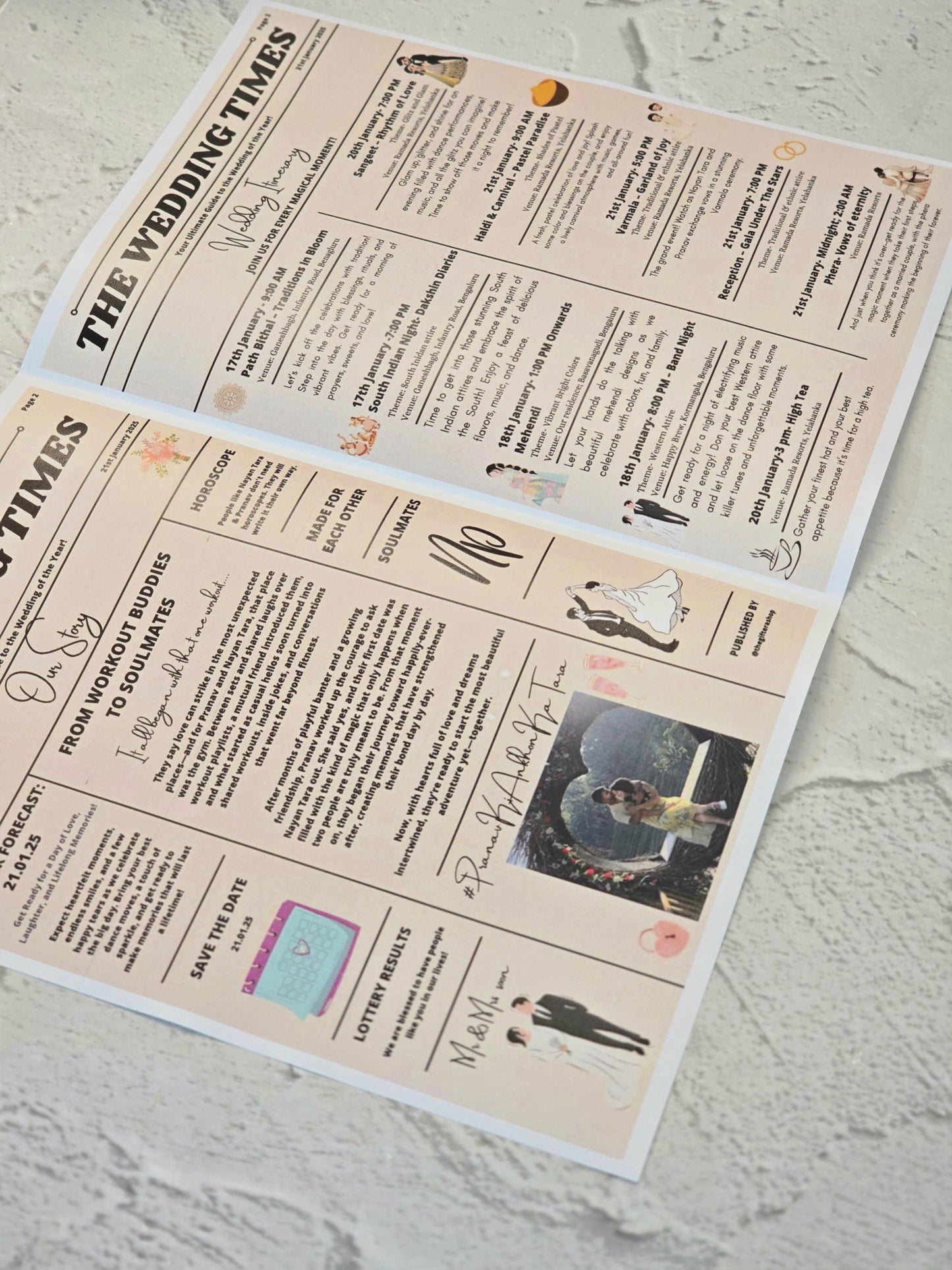 Shaadi Saga Wedding Newspaper