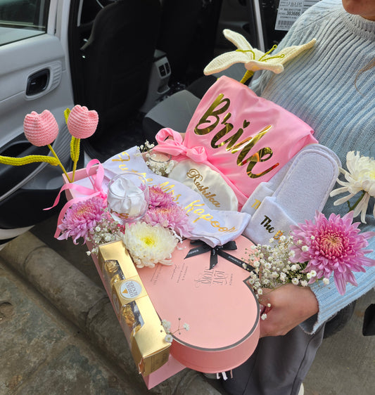 Golden Vows Bride Tray Hamper
