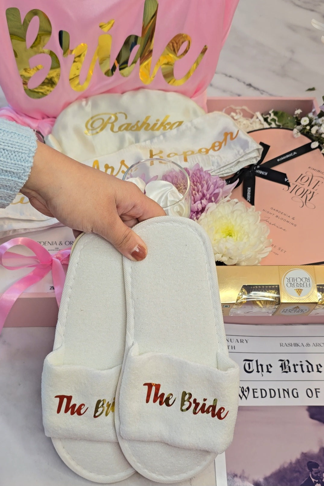 Golden Vows Bride Tray Hamper