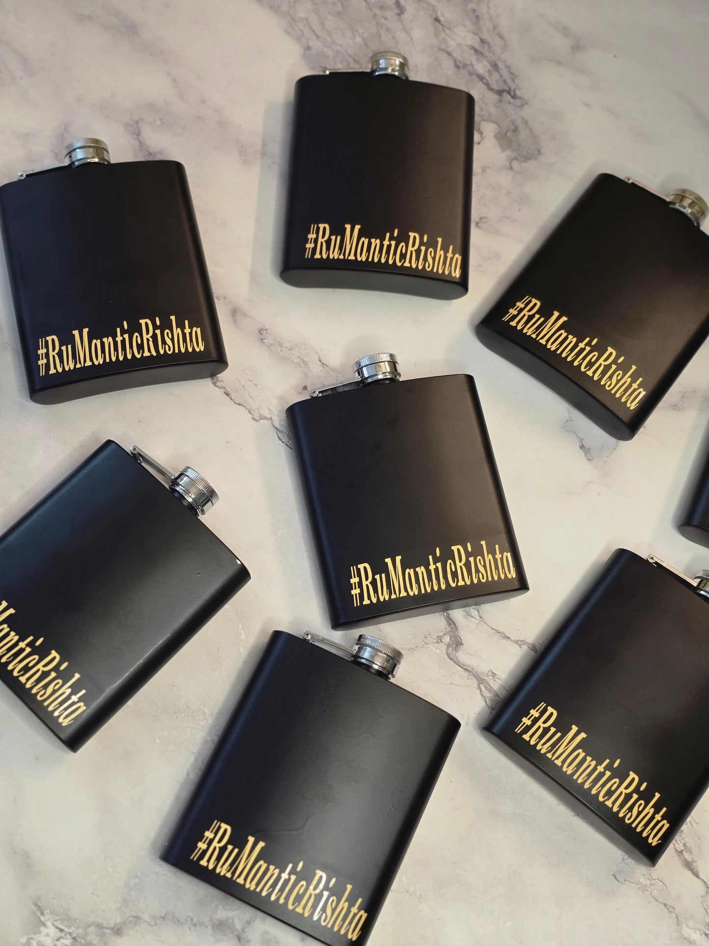 Signature Style Customised Hipflasks for Weddings