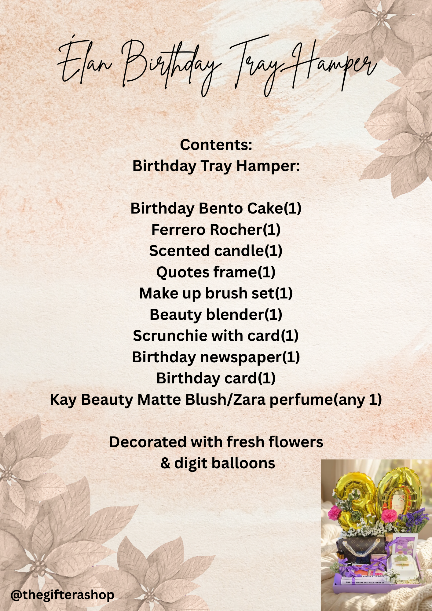 Élan Birthday Tray Hamper