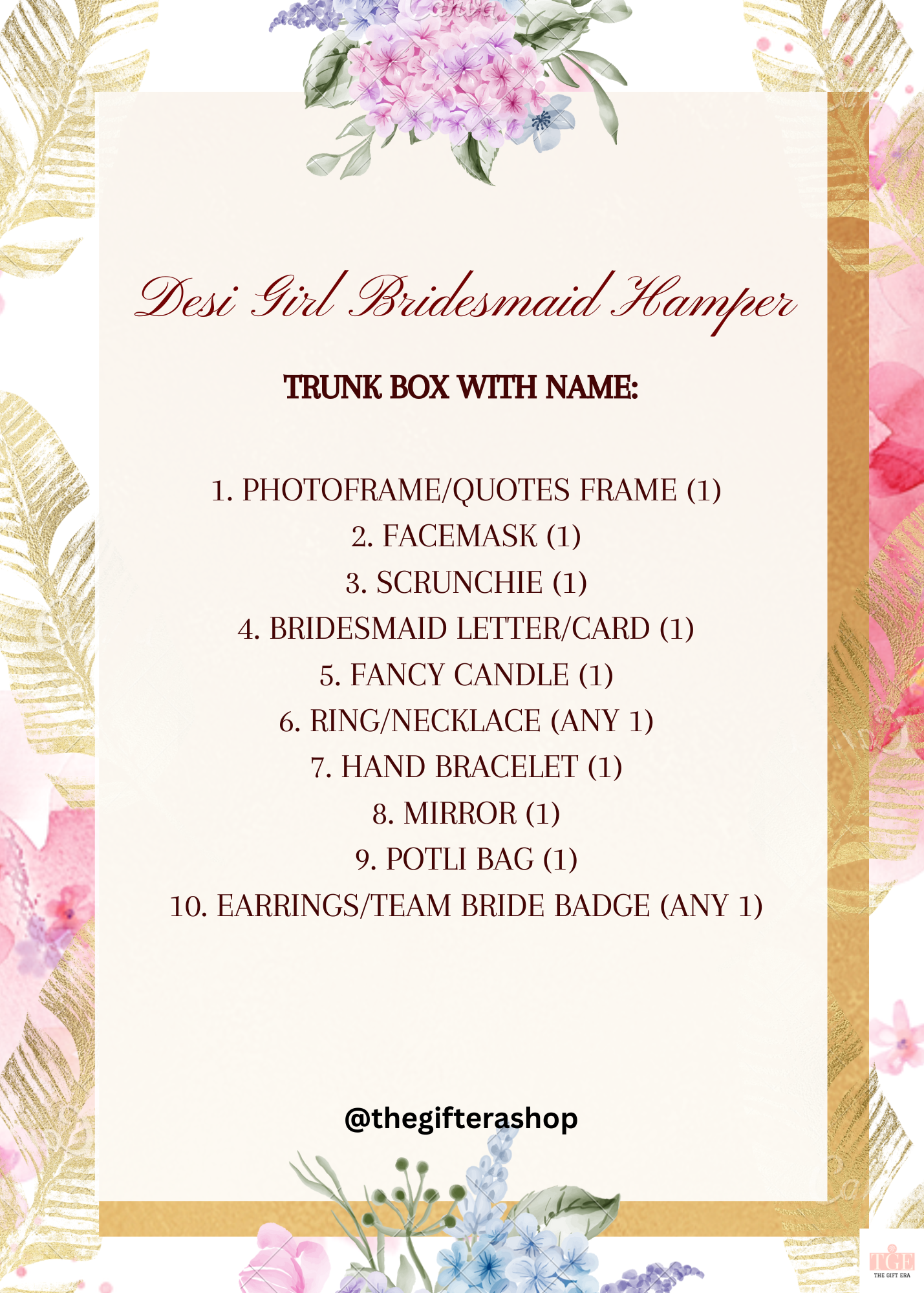 Desi Girl Bridesmaid Hamper